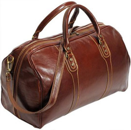 Cenzo Vecchio Brown Italian Weekender Travel Bag